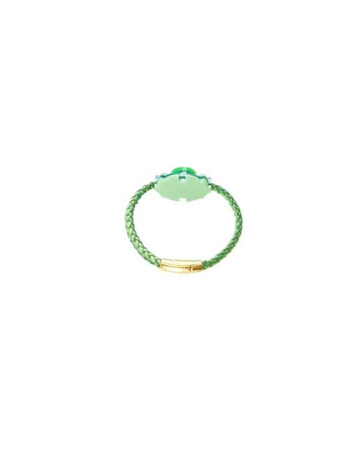 Gissa Bicalho Green Acrylic Handmade Bracelet Oca Pale