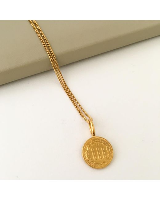 Katie Mullally Metallic American Coin Necklace