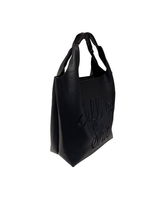 Lilly Loves Black Full Of Shit Subtle Shoulder Bag