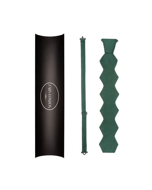 Zars London Green The Hexagonal Tie for men