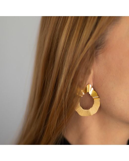 Nart Nature Making Art Metallic Neutrals The Gout Buriti Natural Fiber Earrings