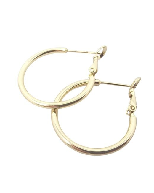 Harfi Metallic Stylish 25Mm Round Plated Hoop Earrings