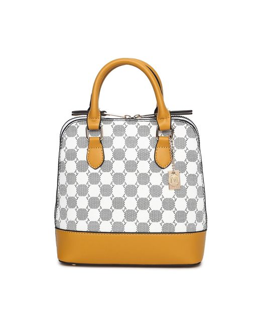 Mkf Collection - J'omor Metallic Marjorie Circular Print Satchel Bag