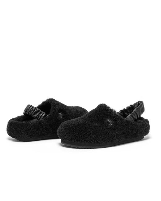 MYYAZ Black Teddy Clog