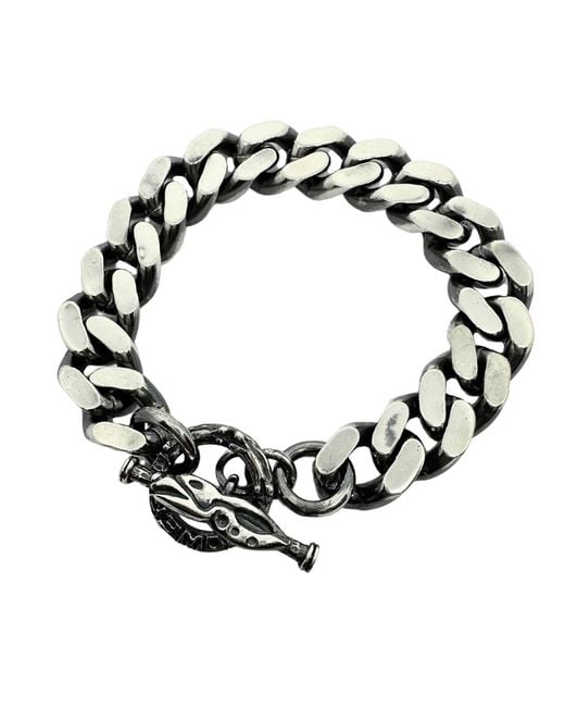Tg-Jewellery by Tamara Gervasio Black Celtic Dog Two Curb Power Jump Ring Bracelet – Sterling for men