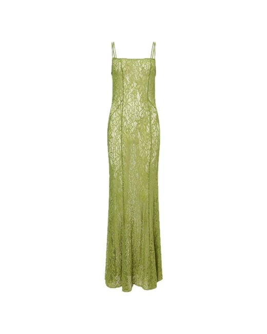 Amy Lynn Green Sahar Floral Lace Maxi Dress