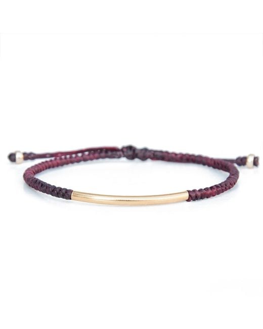 Harbour Uk Red Bridge Vermeil Rope Bracelet