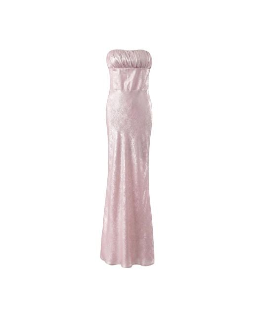 Aisl Pink Strapless Maxi Dress