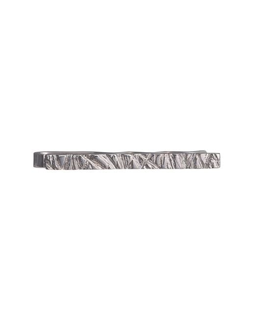 Edge Only White Rugged Tie Bar Sterling for men