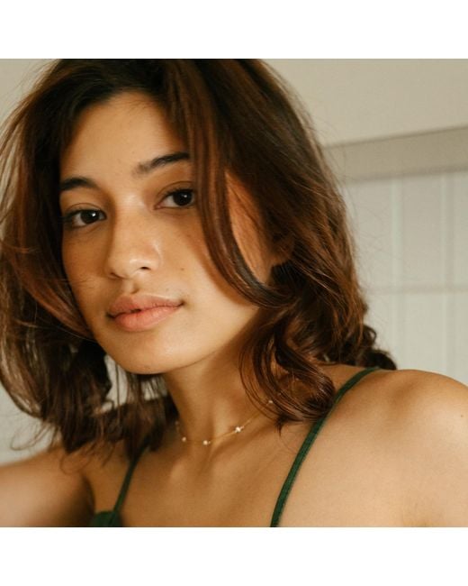 Inari Jewellery Metallic Tinsel Necklace Freshwater Pearls