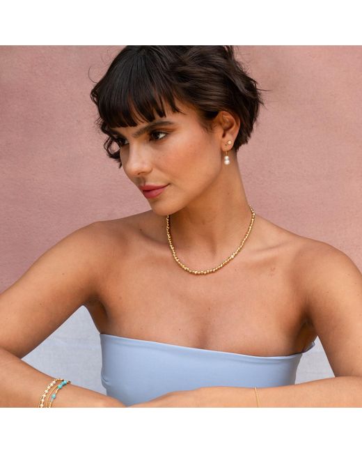 Dower & Hall Metallic Chunky Signature Nugget Necklace