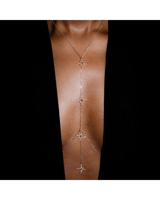 Studio Baloge Metallic Zeva Body Chain