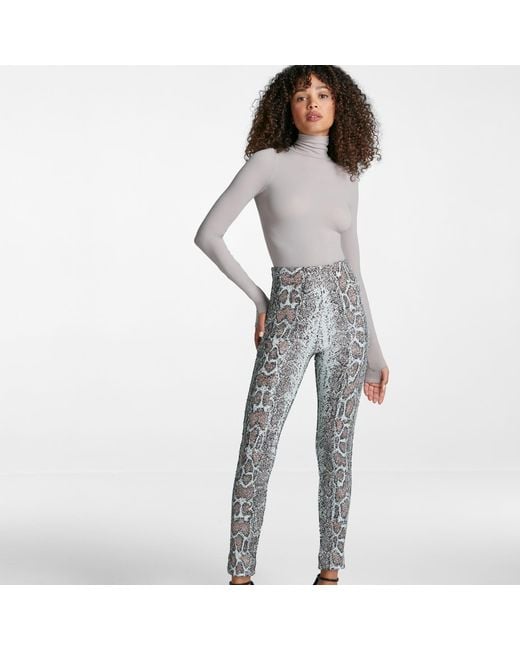 Commando Gray Sequin Animal Print Legging, Slg58