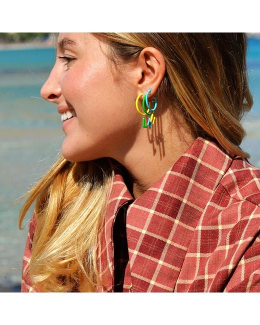 Pinnole Yellow Earrings