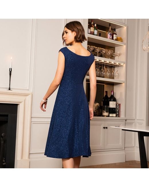 Alie Street London Blue Darcie Cowl Neck