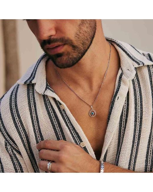 Charlotte's Web Jewellery Metallic Throat Chakra Necklace for men