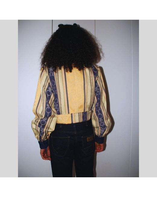 Couture to Your Door Blue Aztec Upholstery Jacket