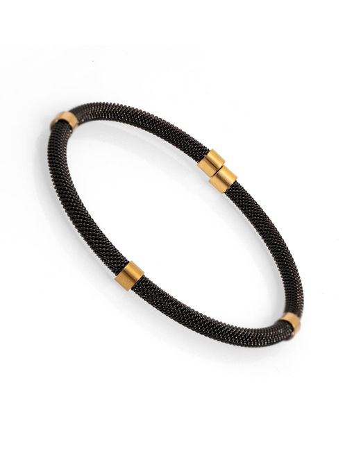 Ebru Jewelry Brown Fashion Style Steel & Bracelet for men