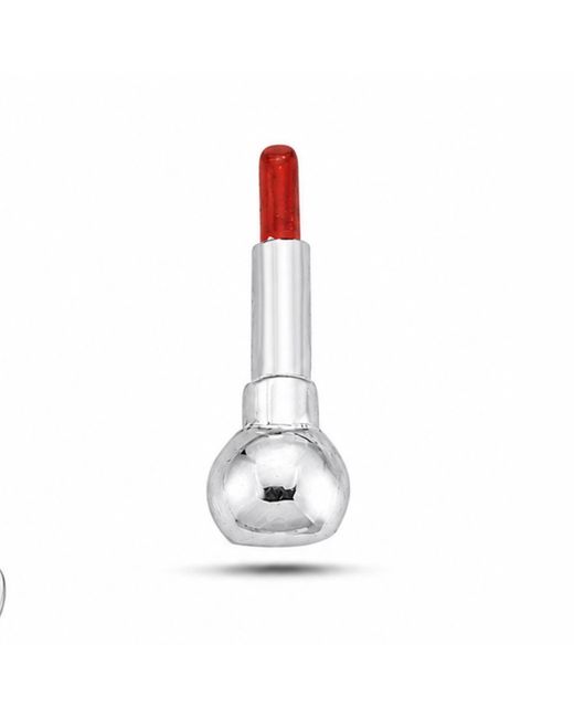 Ecce | Artisan Diamonds White 925K Sterling Lipstick Mini Pin