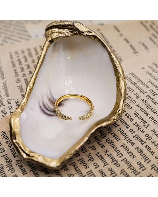 Aaria London Metallic Claw Ring
