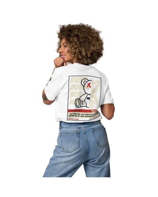 Anchor and Crew White Four Busy Doing Nothing Editions Organic Cotton T-Shirt