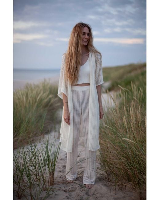 SALANIDA Sole Wrap Dress White