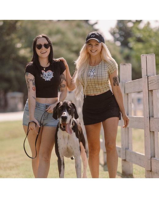 Cloud Haven Yellow Plaid Sweet Dane Tee