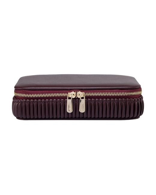 Wolf Purple Bella Zip Jewellery Case