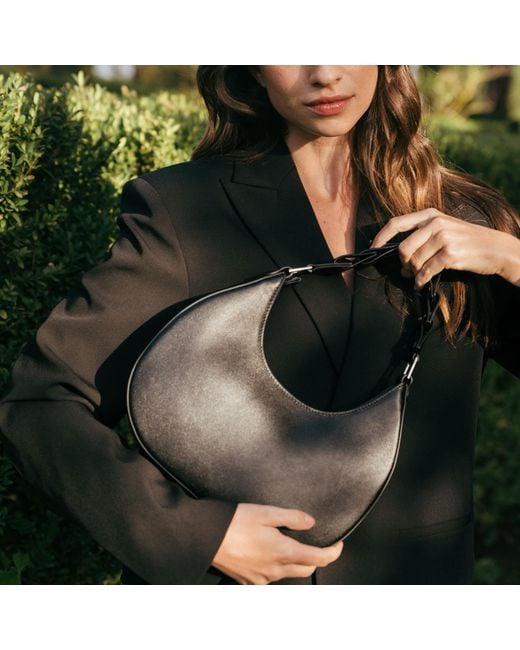 Jurgi Brand Black Napa Leather D Letter Bag