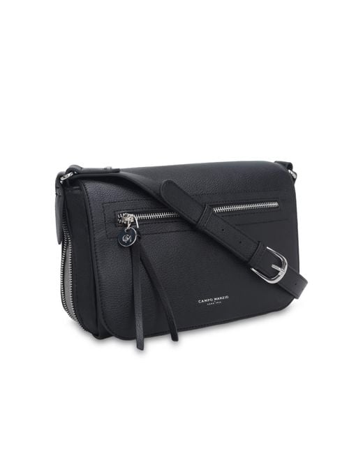 CAMPO MARZIO Roma 1933 Black Ornella Crossbody Bag