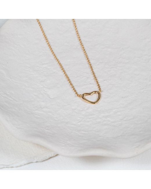 Auree Jewellery Metallic Verona Vermeil Love Heart Necklace
