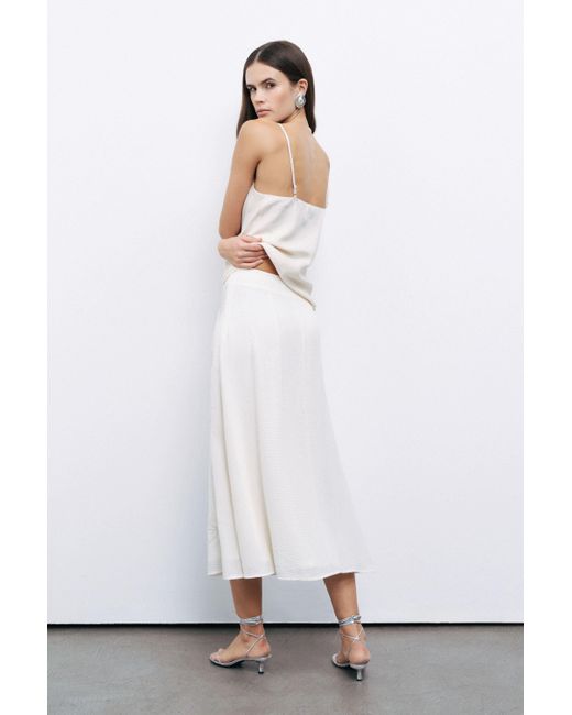 Nocturne White Blouse With Rope Straps