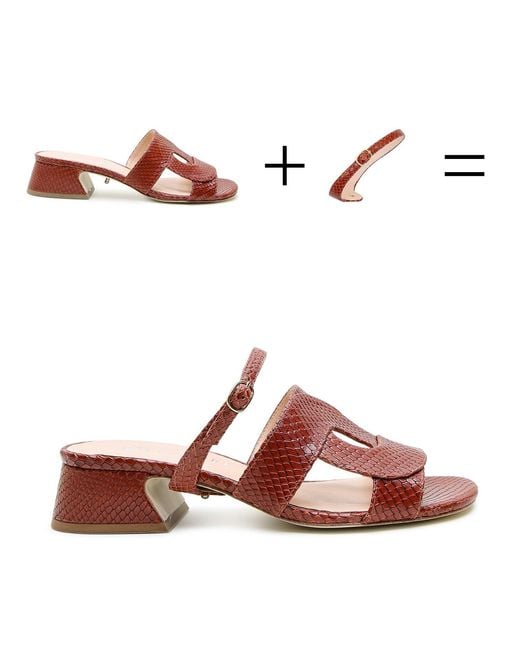 Alterre Brown Snake Twiggy Loop Sandal