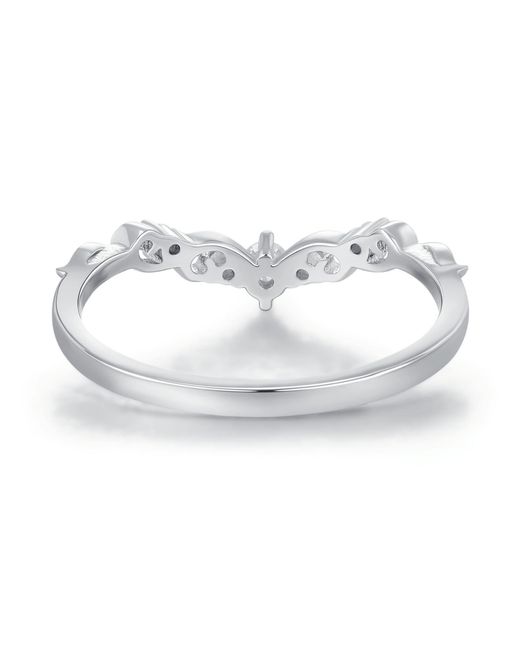 Azura Jewelry New York White Crest Band Vermeil