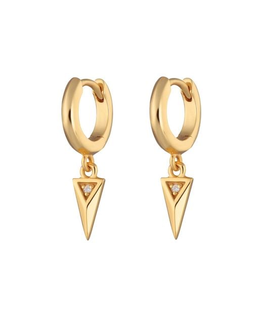 Scream Pretty Metallic Rebel Charm Hoop Earrings