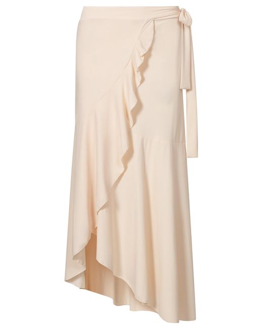 Kalani Sunwear Natural Neutrals Rio Uv Wrap Skirt Nude