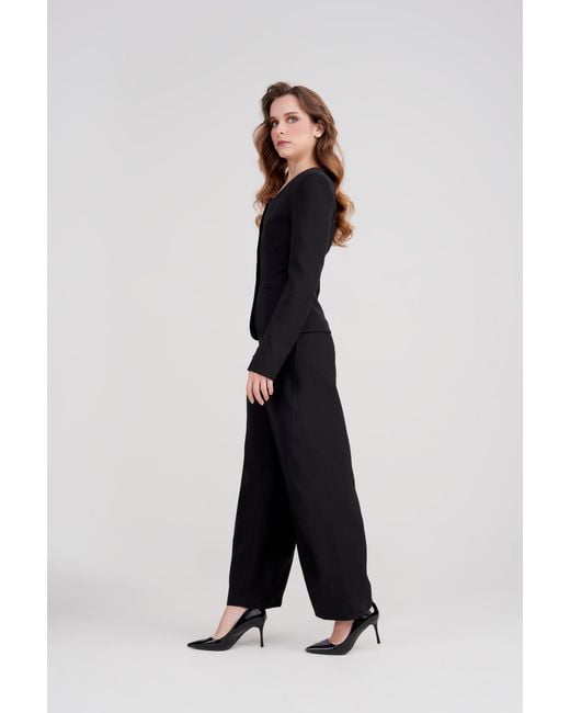 Icon Leva Black Athena Suiting Barrel Leg Pants