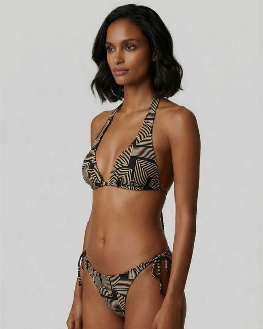 Lords of Harlech Black Raquel Inter Twine Bikini Top