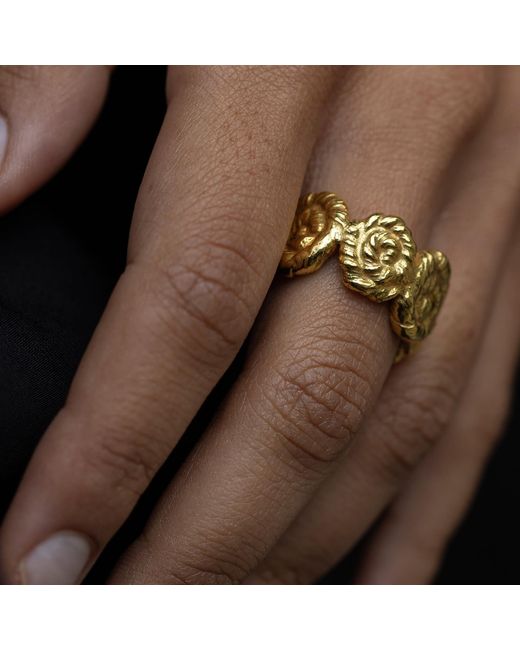 EVA REMENYI Metallic Nautilus Chunky Ring