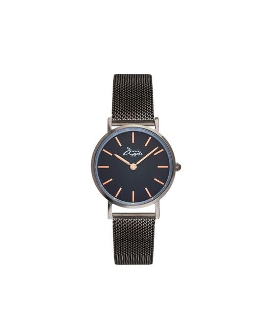Bermuda Watch Company Blue Annie Apple Metanoia Rose Gunmetal Petite Interchangeable