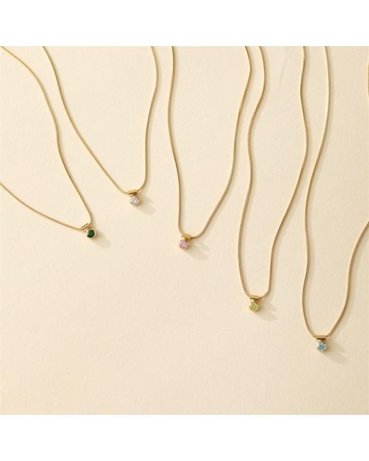 SET & STONES Metallic Ellie Birthstone Necklace- May