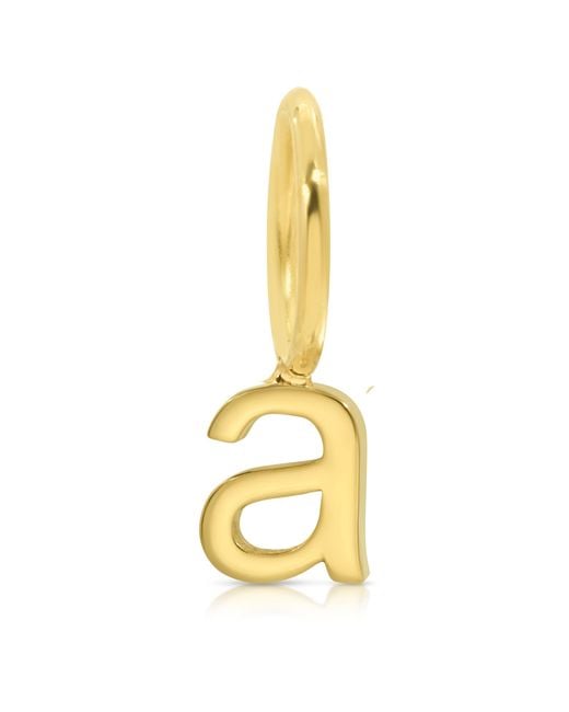 Maya Brenner Metallic Petite Letter Charm