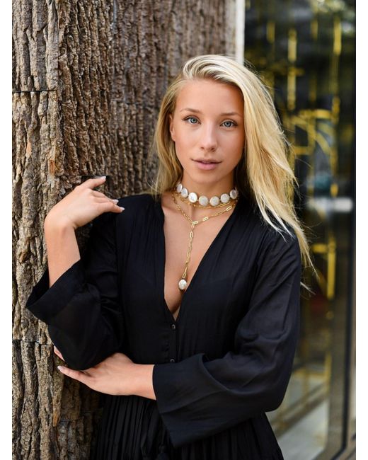 Adriana Pappas Designs Metallic Luxe Layered Lariat