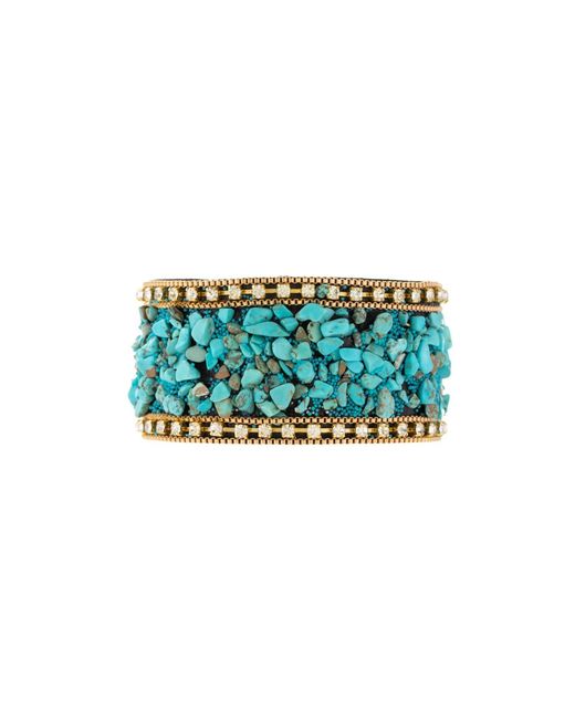 Saachi Green Gravel Beaded Bracelet for men