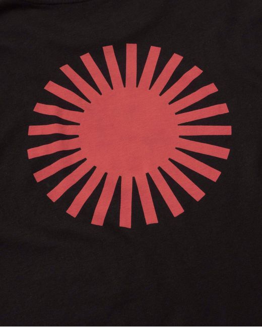 Thinking Mu Black Aaron Back Sun T-Shirt for men