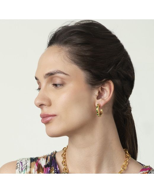 Bounkit Metallic Nicky Hoops Onyx