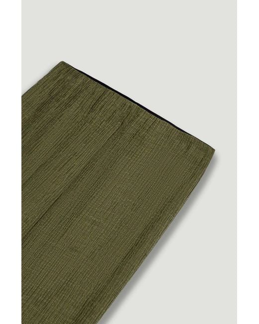 Nocturne Green Neutrals Flared High-Waist Pants