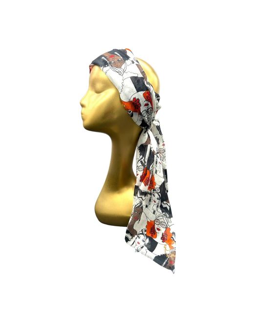 Julia Clancey Red Neutrals Turbanista Modal Scarf