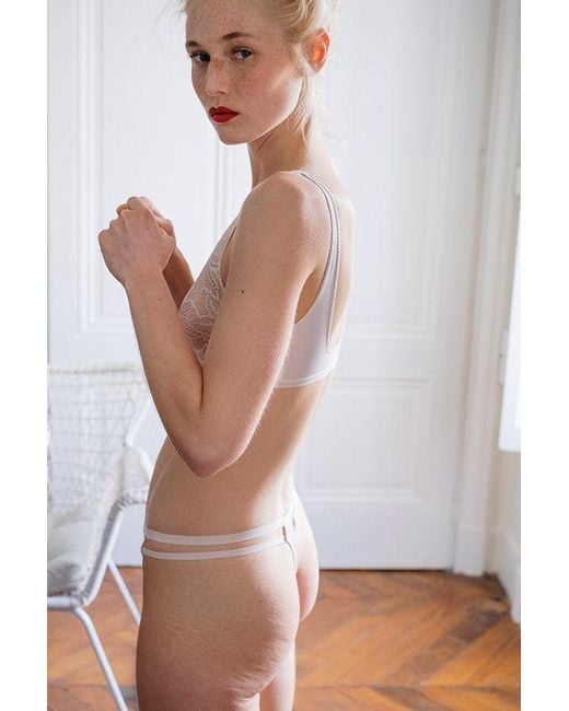 Bott Lingerie Black Lace Thong La First