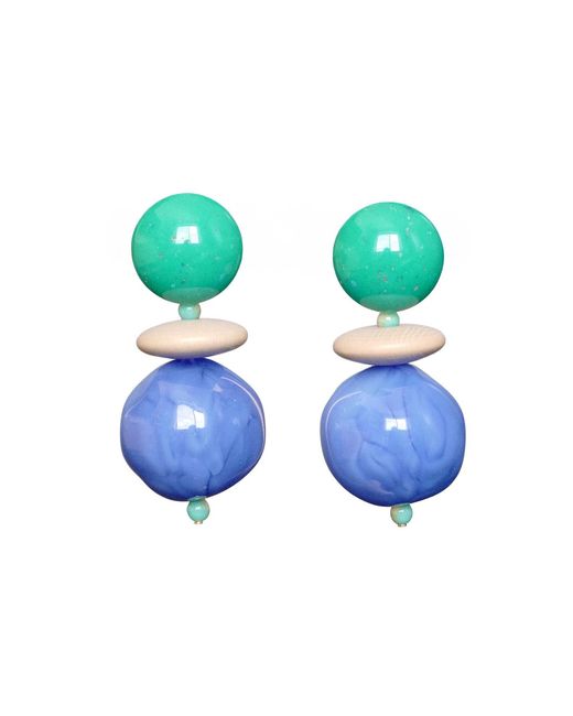 Malolo Jewelry Blue Neutrals Midori Earrings